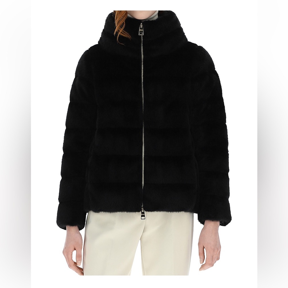 NWT Herno Faux Fur Down Coat